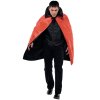 Kostým Čertovský / Upíří plášť oboustranný černo-červený
