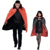 Kostým Čertovský / Upíří plášť oboustranný černo-červený