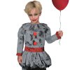 Dětský kostým IT klaun Pennywise šedý, vel. 140-152