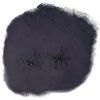 Pavučina černá s černými pavouky, 60 g
