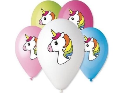Latexový balonek - hlava Jednorožce 30 cm