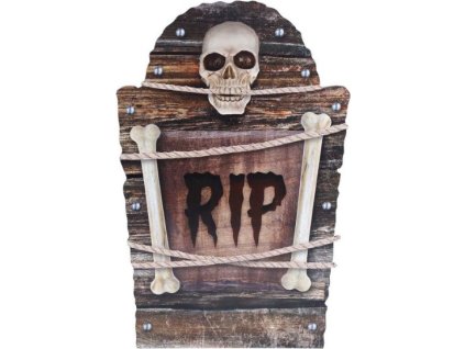 Halloweenská dekorace - tabule náhrobek R.I.P.