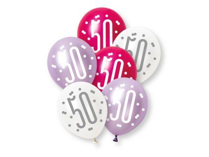 10184 balony 50 glitz pink 17552