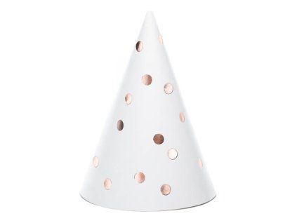 spolocenske ciapky bodky biele 16cm 22186