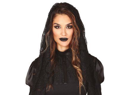 damska mantilla cierna 36053