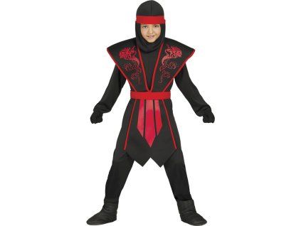 kostym ninja cerveny 7 9 rokov 39457