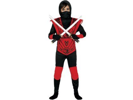 kostym ninja cerveny 5 6 rokov 42451