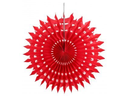 mini rozetky cervene 2ks 20cm 42697