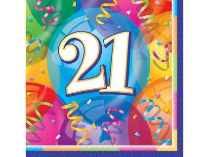 servitky 21 brilliant birthday 748