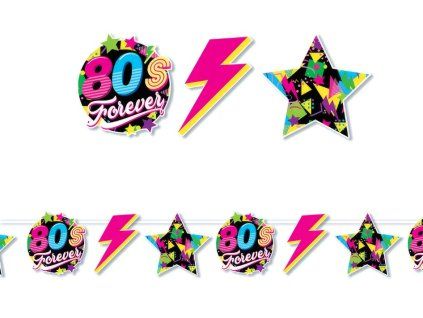 girlanda 80s forever 300cm 45448