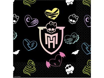 Servítky Monster High 33x33cm 20ks
