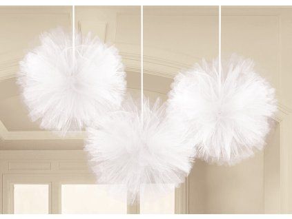 2792 tylove pomponove gule biele 7628
