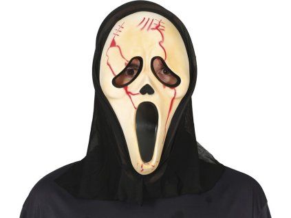 karnevalova maska scream pvc 46041