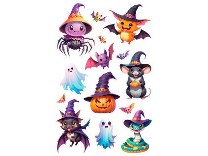 34721 34721 detske samolepky halloween roztomile 49070