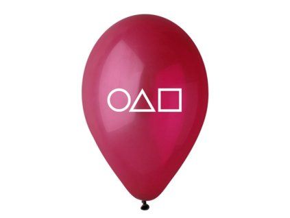 balony squid game cervene 26cm 6ks 49135