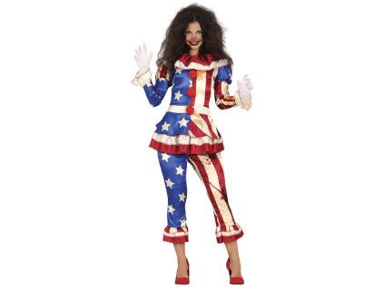 kostym klaun amerika s 36 38 49594