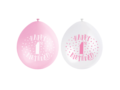 balony 1.narodeniny ruzove 8874