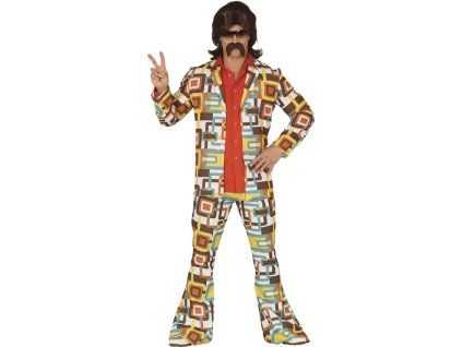 kostym disco 70s retro oblek m 48 50 50801