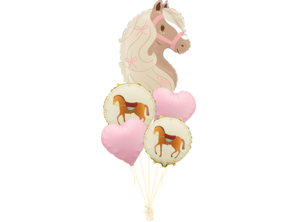 39800 balonova kytica roztomily konik 5ks 51137