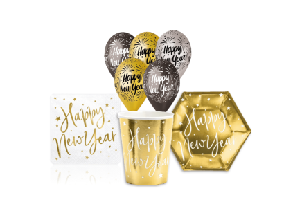 party set silvester gold diamonds 37ks 51182