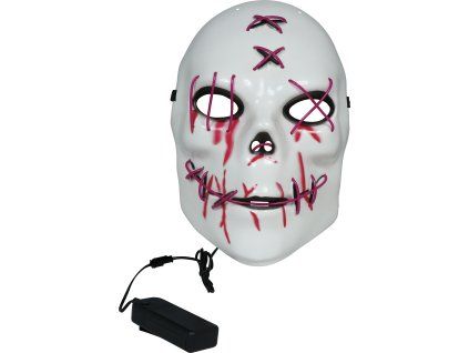 41532 karnevalova maska horror led pvc