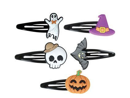 Detské sponky do vlasov Halloween roztomilé 5ks