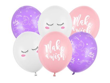 5789 balony jednorozec 30cm 6ks 11051