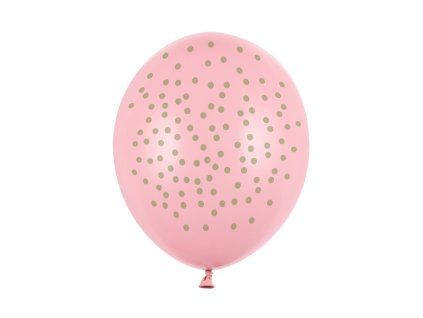 balony dots baby pink 11052