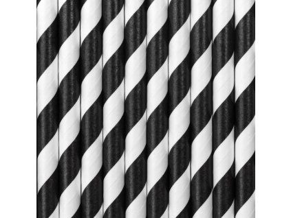 paper straws black 19.5cm 15793