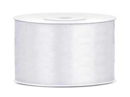 satin ribbon white 38mm25m 16238