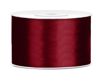 satin ribbon deep red 38mm25m 16255