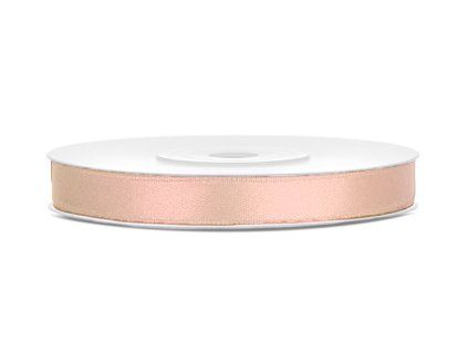 satin ribbon light peach 6mm25m 16304