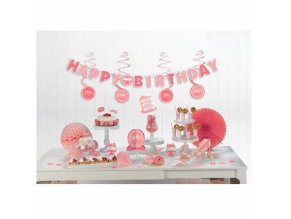 9779 sada dekoracii birthday pink 17201