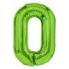 24848 foliovy balon cislo 0 zeleny 100cm 44544