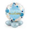 balonova dekoracia stastne narodeniny modra 43cm 45308