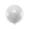 metalicky balon velky strieborny sneh 1m 46556