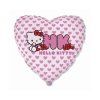foliovy balon srdce hello kitty ruzove 46cm 51478