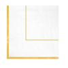 servitky bielo zlate 33x33cm 10ks 51516