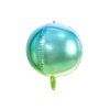 foliovy balon gula ombre modrozeleny 11034