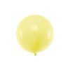 round balloon 60cm pastel light yellow 15487