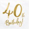 8558 8558 servitky 40th birthday 20ks 33x33cm 15757