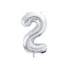 9539 foliovy balon cislo 2 strieborny 17013