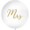 BALON JUMBO bily zlaty Mrs 1m 55OLBON11D008019