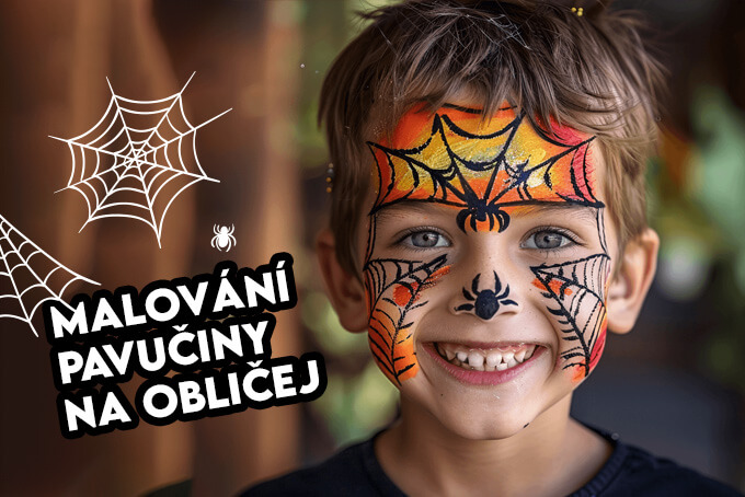 Jak namalovat pavučinu na obličej