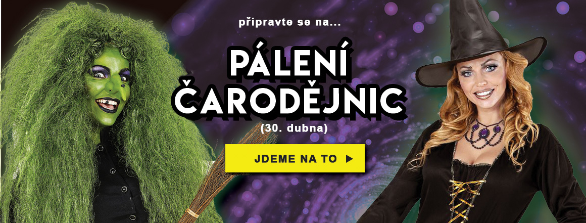 Kostýmy a doplňky pro čarodějnice