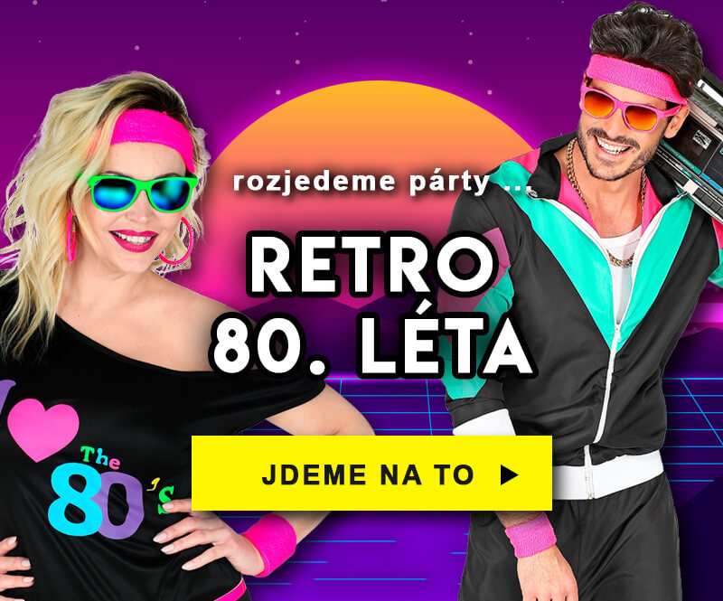 Karnevalové kostýmy, oblečení a doplňky 80. léta