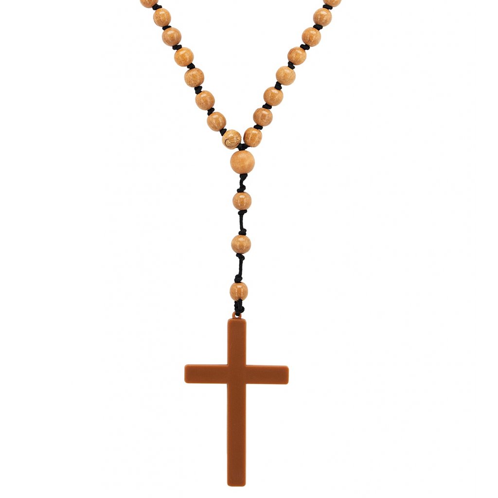 Dlouhý náhrdelník s křížem | Kostýmy jeptišky a kněze