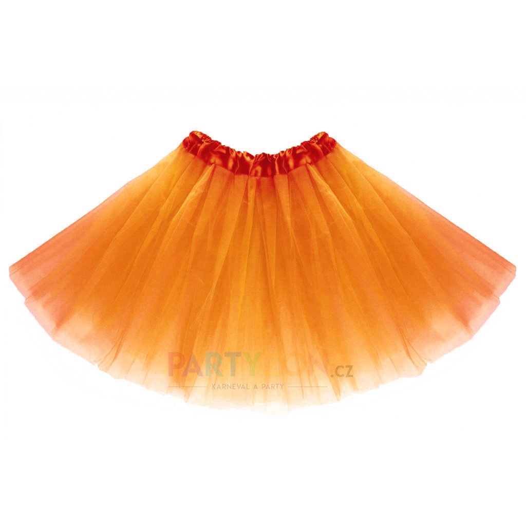 oranzova tutu tylova sukne