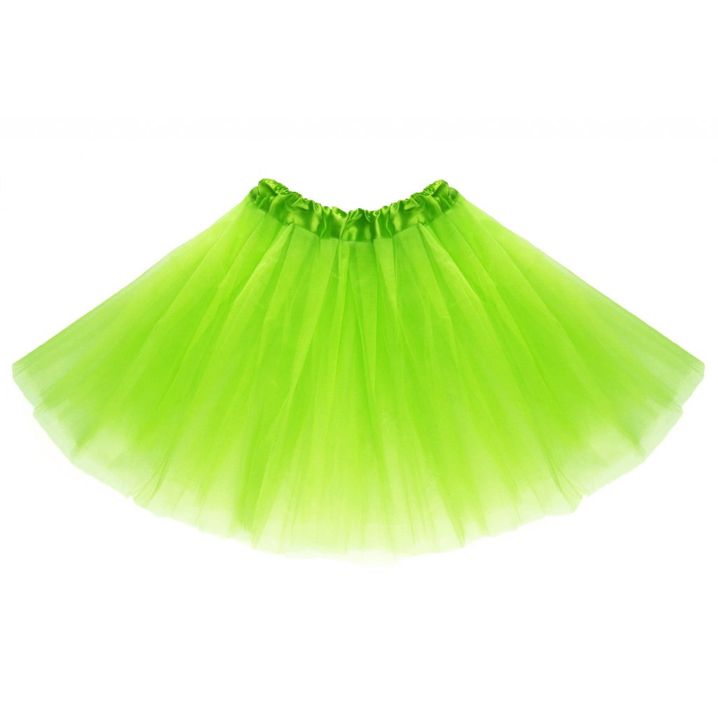 tutu tylová sukně zelená na karneval a párty