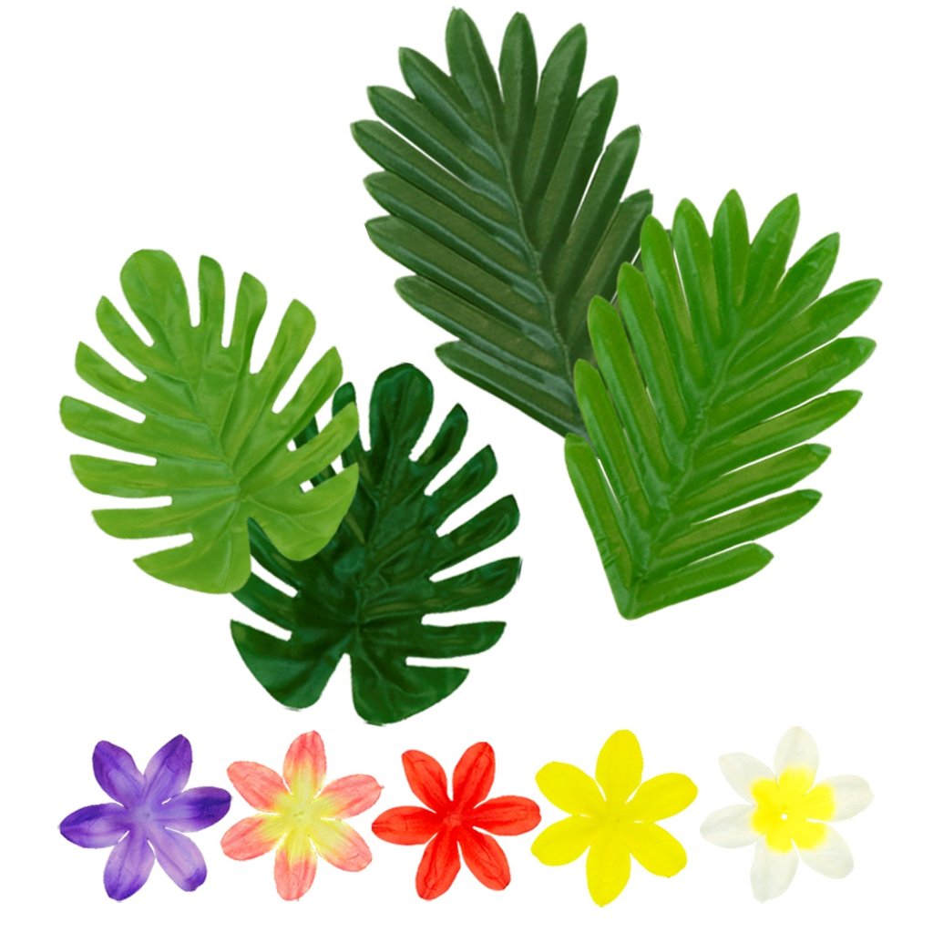 Havajská dekorace listy a květy